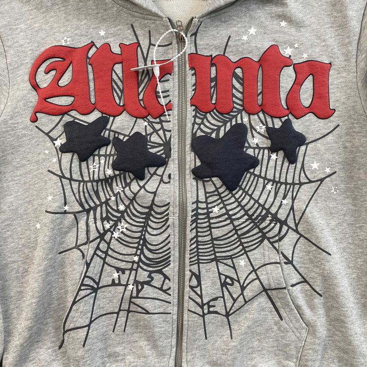 Sp5der Atlanta Grey Zip-Up