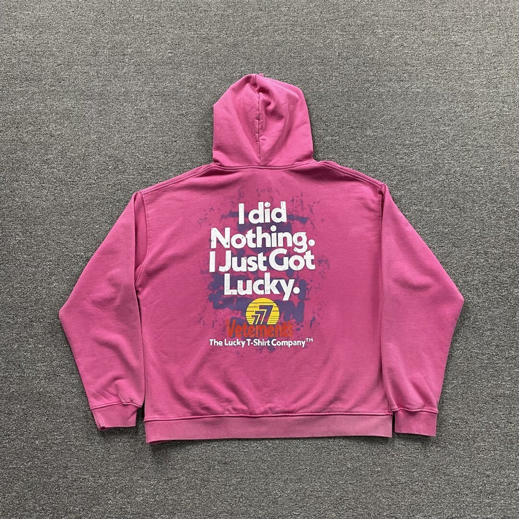 Vetements got lucky hoodie
